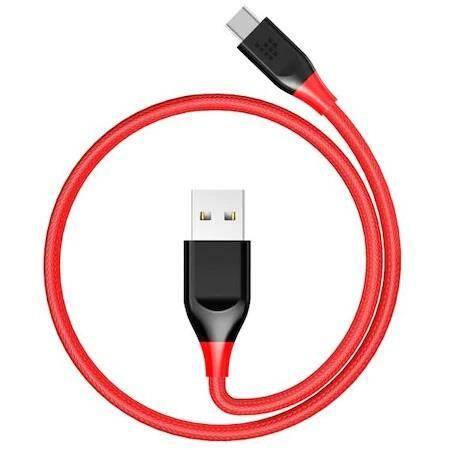 Xiaomi Örgülü USB Type C Kablo Kırmızı (100cm)